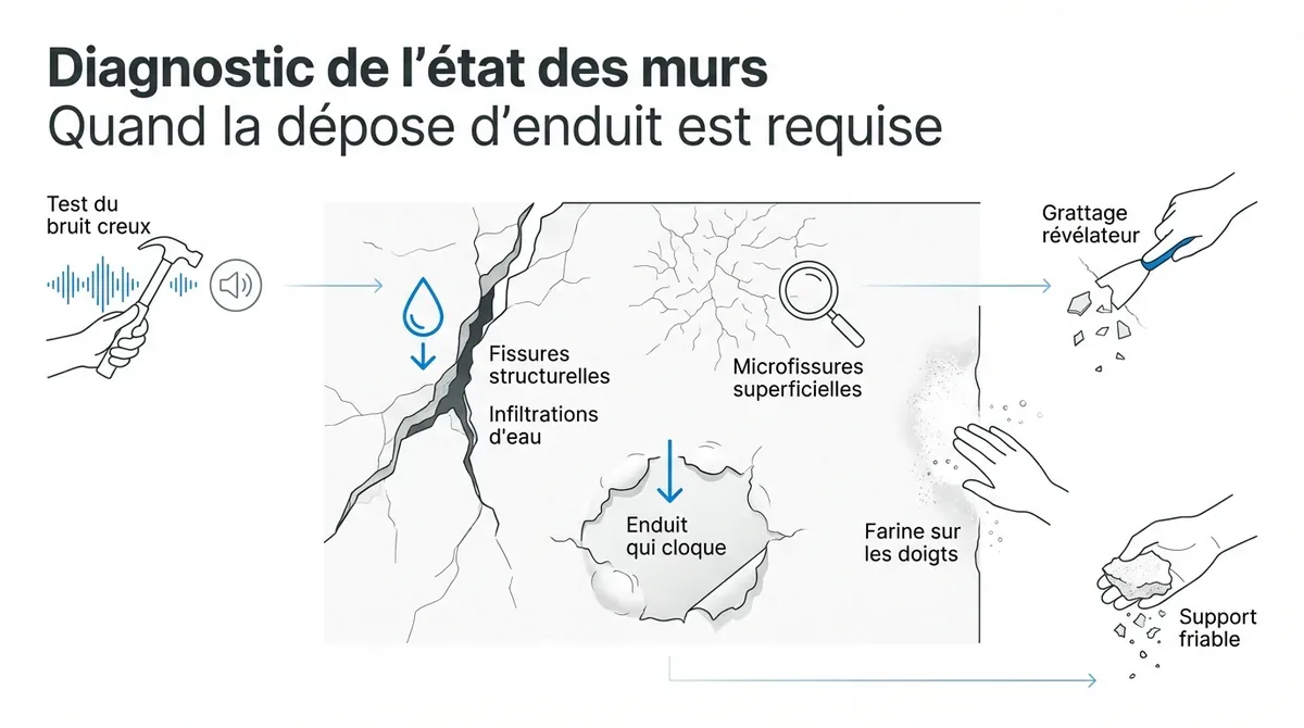 Diagnostic technique des défauts d'enduit et tests d'adhérence sur façade