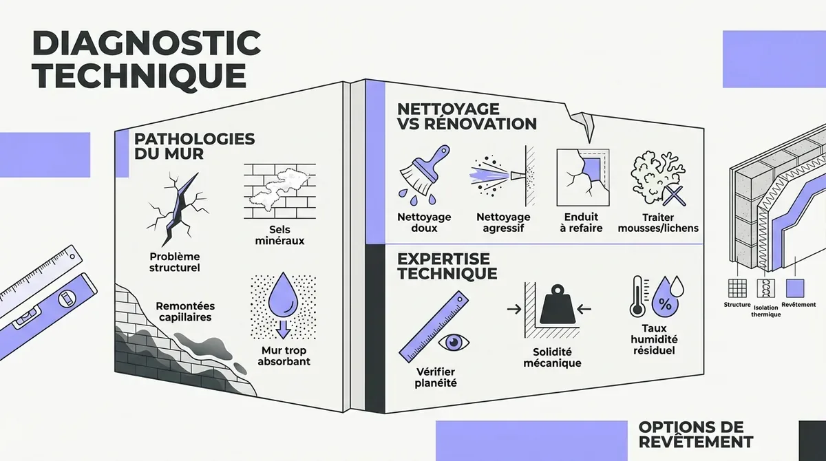 Analyse technique des pathologies de façade et solutions de rénovation des murs